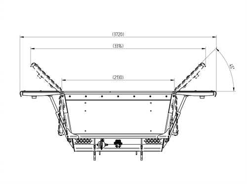 Terex 80-120 Klaffskopa#1700L, 2200mm